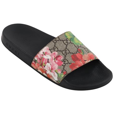 gucci bloom sandals replica|gucci floral slide sandals.